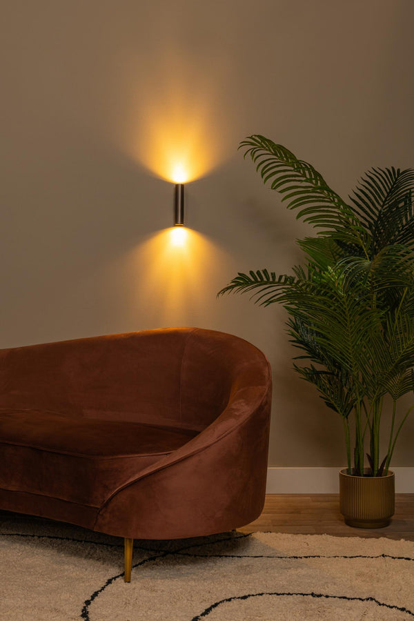 Lucide DUPLA wandspot 2 × GU10, koffie