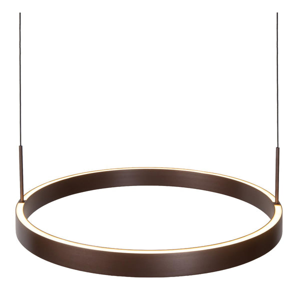 Lucide LIANE dimbare LED-hanglamp 2 × 45 W, 2700–4000 K, roestbruin