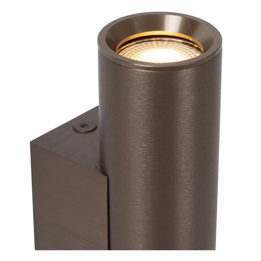 Lucide DUPLA wandspot 2 × GU10, koffie