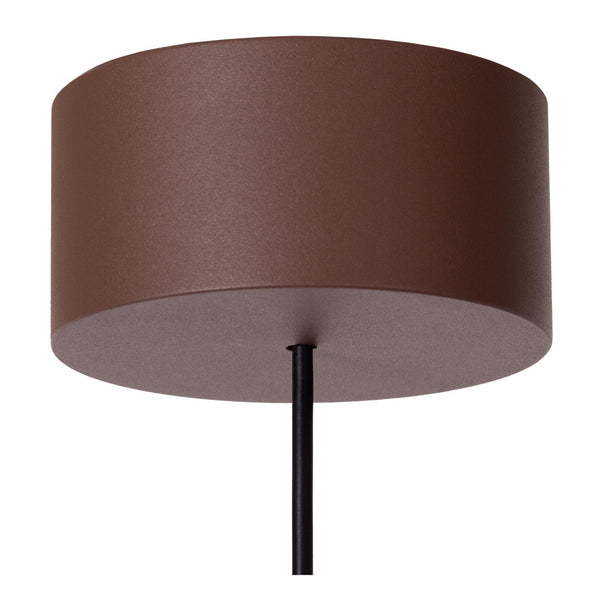 Lucide WELLS LED-hanglamp voor binnen en buiten Ø 10 cm, 8 W, IP54, roestbruin