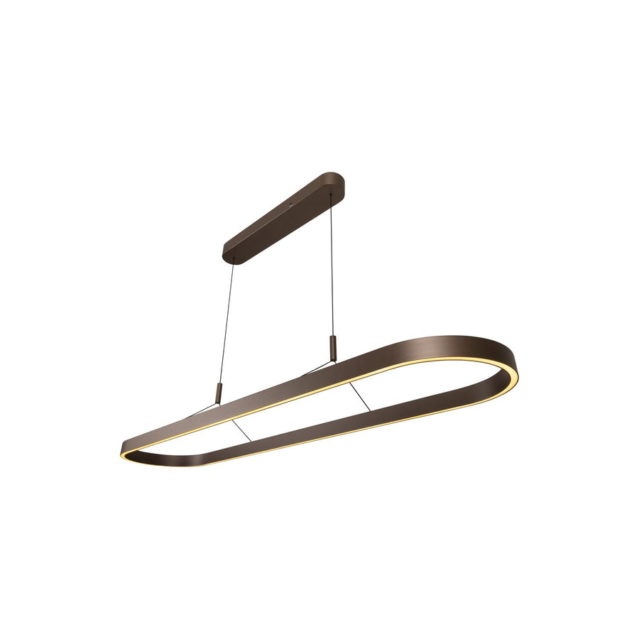 Lucide LIANE dimbare LED-hanglamp 2 × 40 W, 2700–4000 K, roestbruin