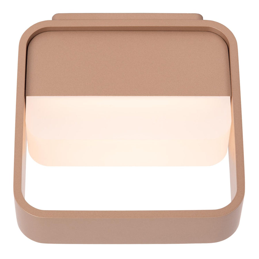 Lucide SILVI oplaadbare LED-wandlamp met dimfunctie 3,7 W, koffie