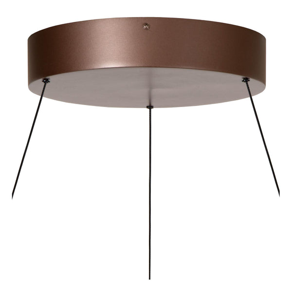 Lucide LIANE dimbare LED-hanglamp Ø 80 cm, 2 × 36 W, 2700–4000 K, roestbruin