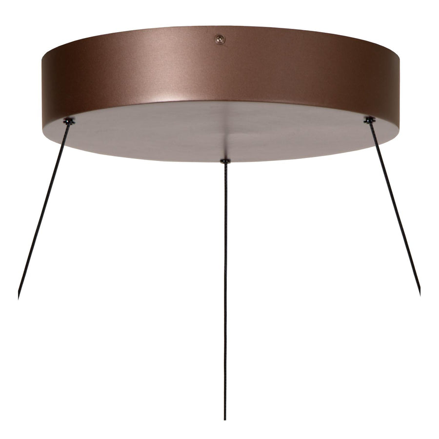 Lucide LIANE dimbare LED-hanglamp Ø 80 cm, 2 × 36 W, 2700–4000 K, roestbruin