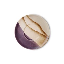 70S Ceramics Saucers Big Sur, purple brown