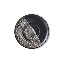 70S Ceramics Saucers Big Sur, black white