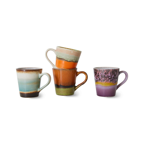 Espressomok 70s ceramics retro roze