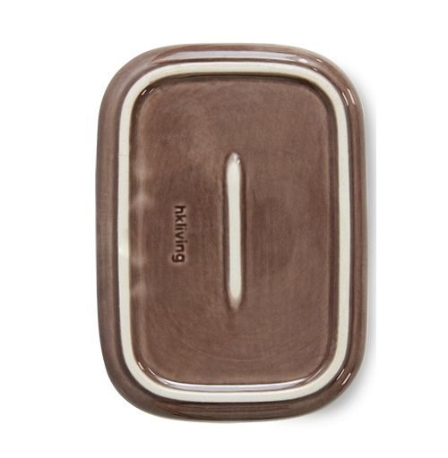 70s ceramics: small trays, mojave - brown