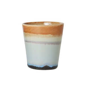 Ristrettomok 70s ceramics solar blauw/oranje