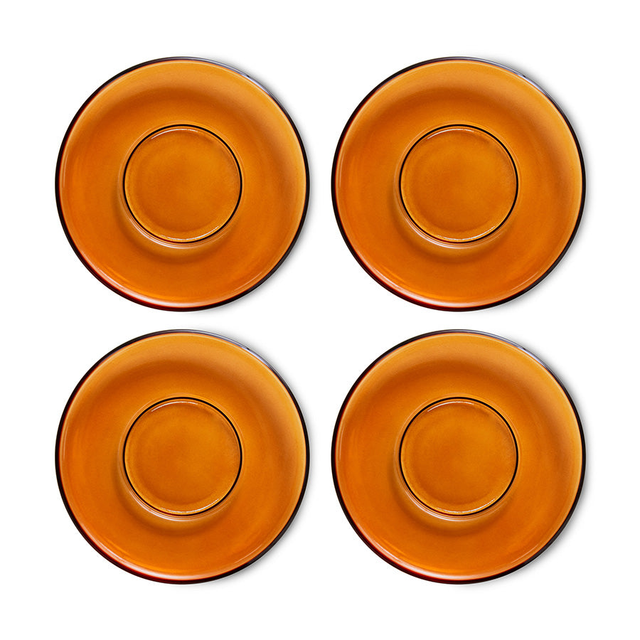 Schotel 70s glassware amberbruin