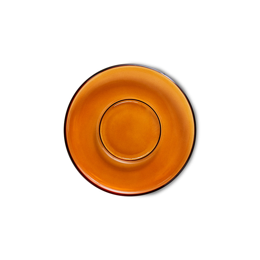 Schotel 70s glassware amberbruin