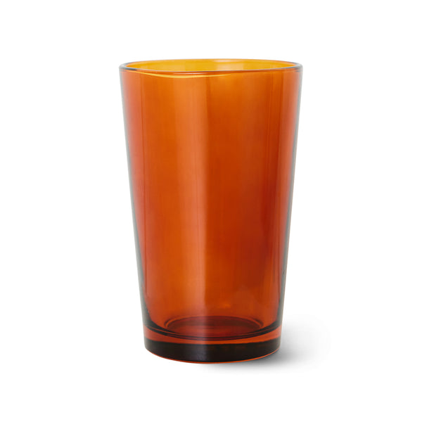 Theeglas 70s glassware amberbruin