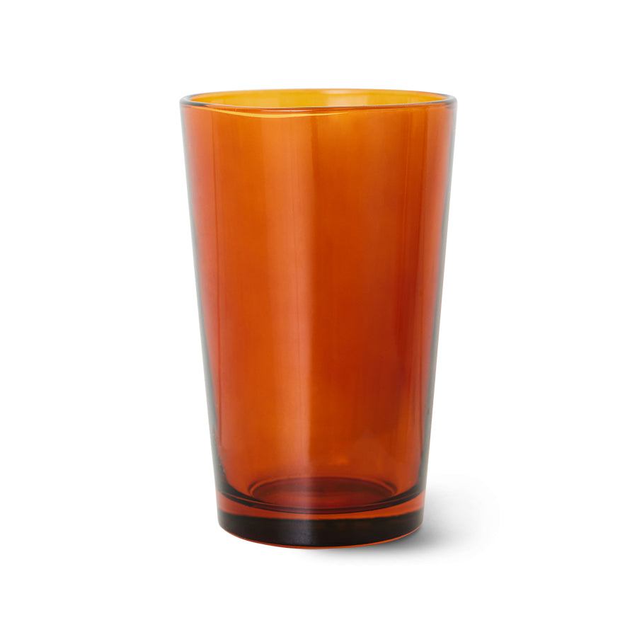 Theeglas 70s glassware amberbruin