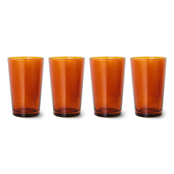 Theeglas 70s glassware amberbruin