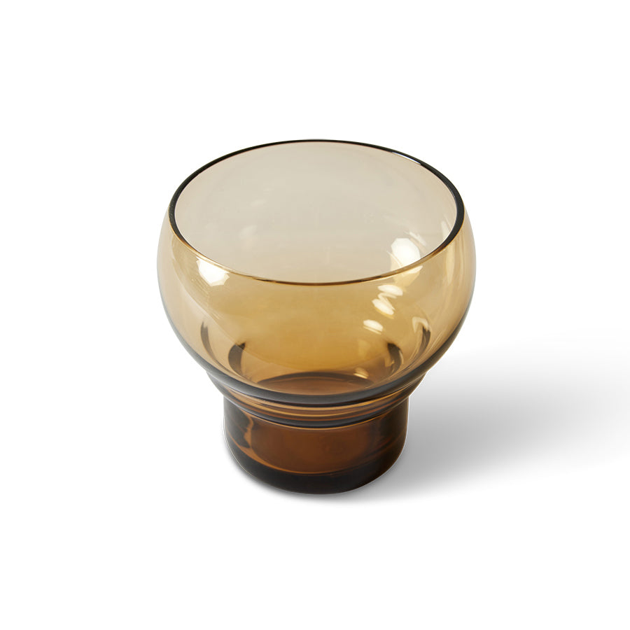 Glas bulb 70s glassware amber