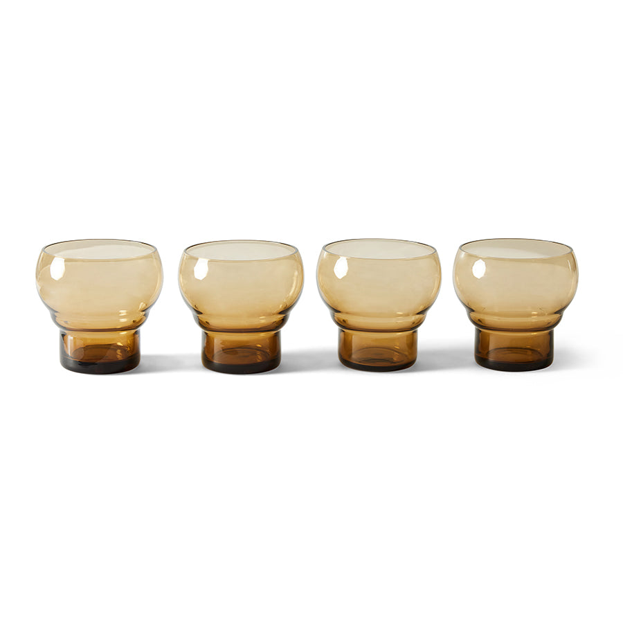 Glas bulb 70s glassware amber