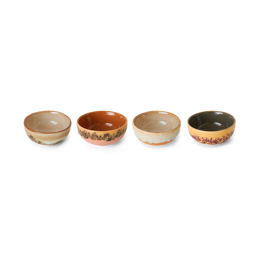Kom XS 70s ceramics marine oranje