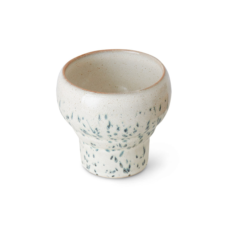 Lungomok 70s cermics coral blauw