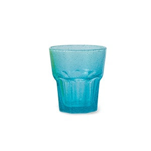 Mineraalwaterglas blauw