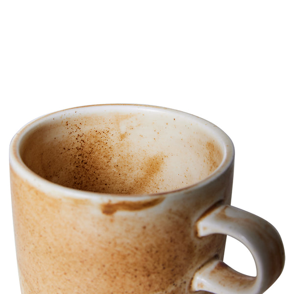 Koffiekop Chef ceramics creme/bruin