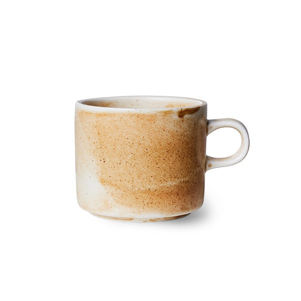 Koffiekop Chef ceramics creme/bruin
