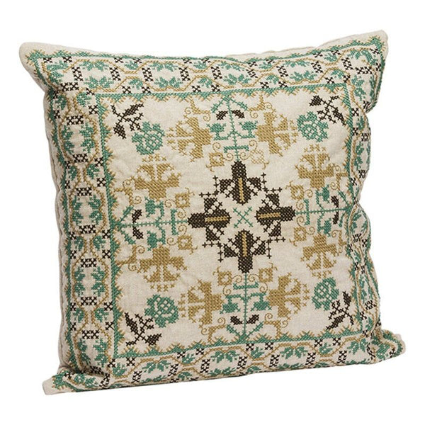Embroidered cushion cover incl. 50x50 down cushion filler