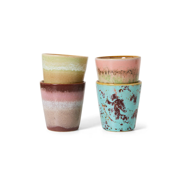 Ristrettomok 70s ceramics futurism roze