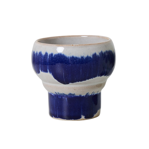 Lungomok 70s ceramics symbolist blauw