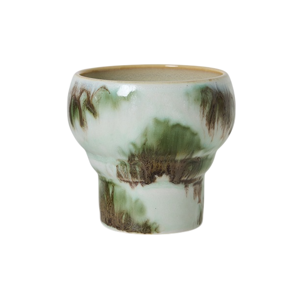 Lungomok 70s ceramics expression groen