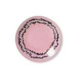 Schotel 70s ceramics doodle roze