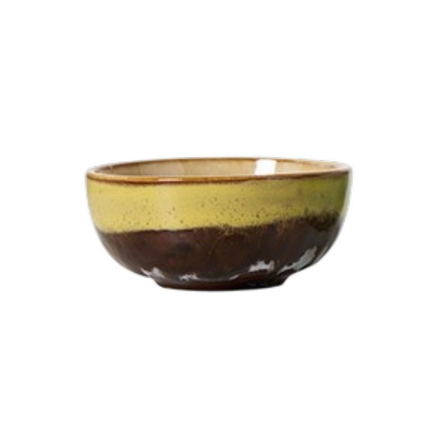 Kom 70s ceramics XS modernist geel