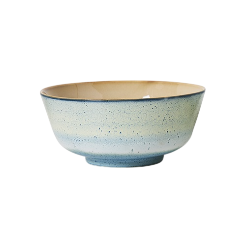 Ramen kom 70s ceramics minimalist blauw