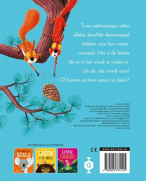 Twee vechtende eekhoorntjes