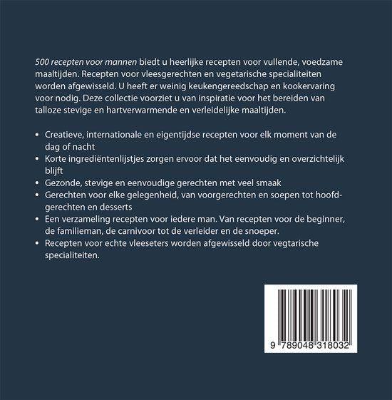 500 recepten voor mannen