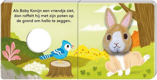 Vingerpopboek - Baby konijn