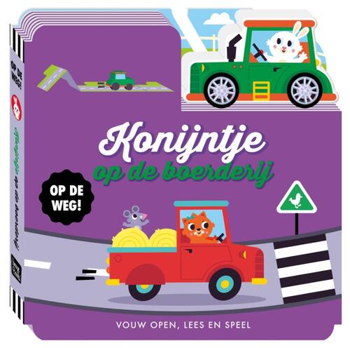 Op de weg - konijntje op de boerderij