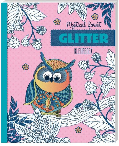 Glitter kleurboek - Mystical forest