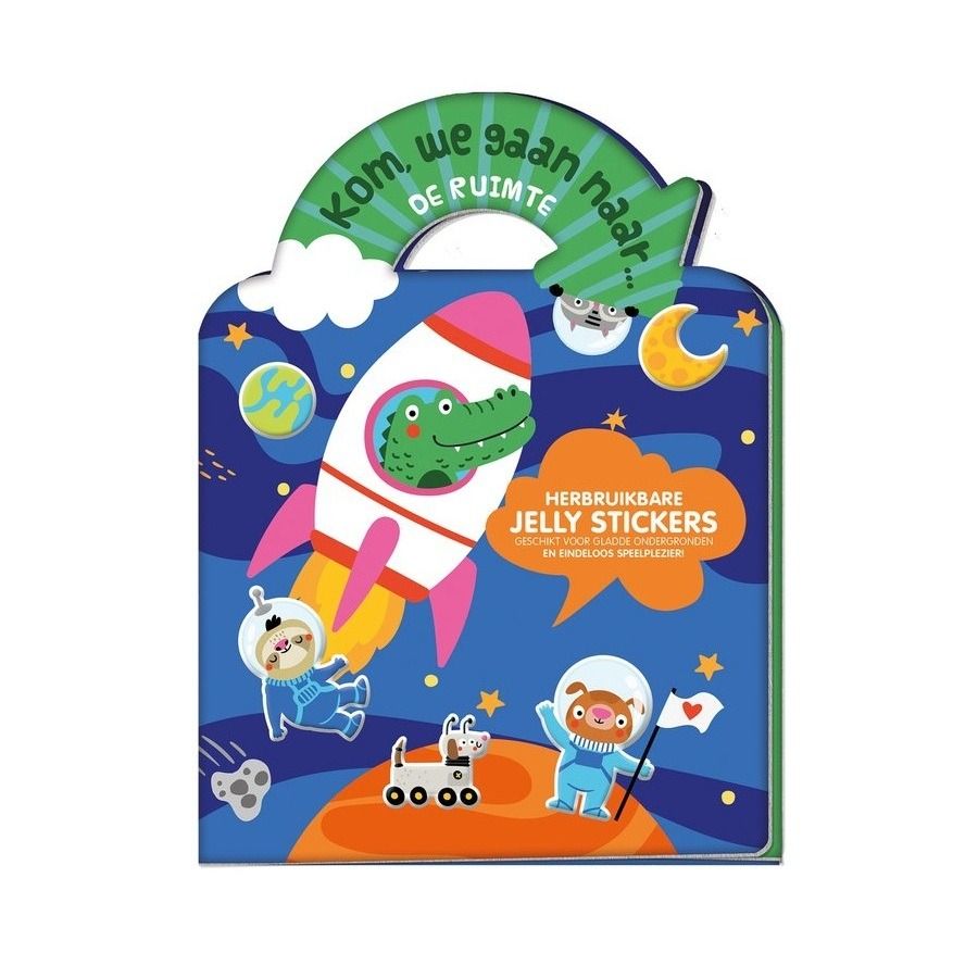 Jelly stickerboek - kom, we gaan... de ruimte