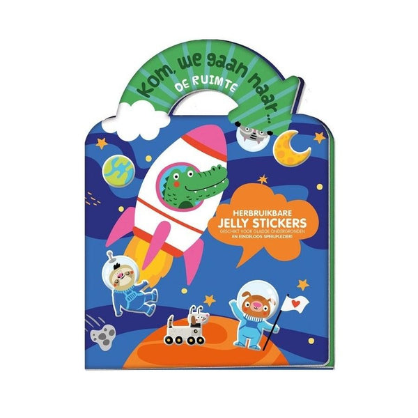 Jelly stickerboek - kom, we gaan... de ruimte