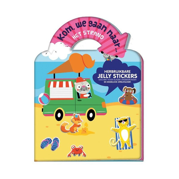 Jelly stickerboek - kom, we gaan... het strand