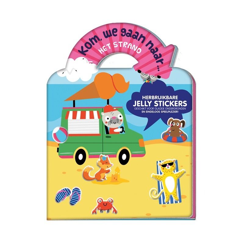 Jelly stickerboek - kom, we gaan... het strand