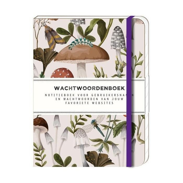 Wachtwoorden notitieboek - magical mushrooms
