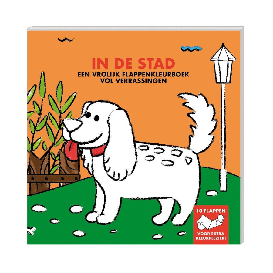 Flappenkleurboek - in de stad