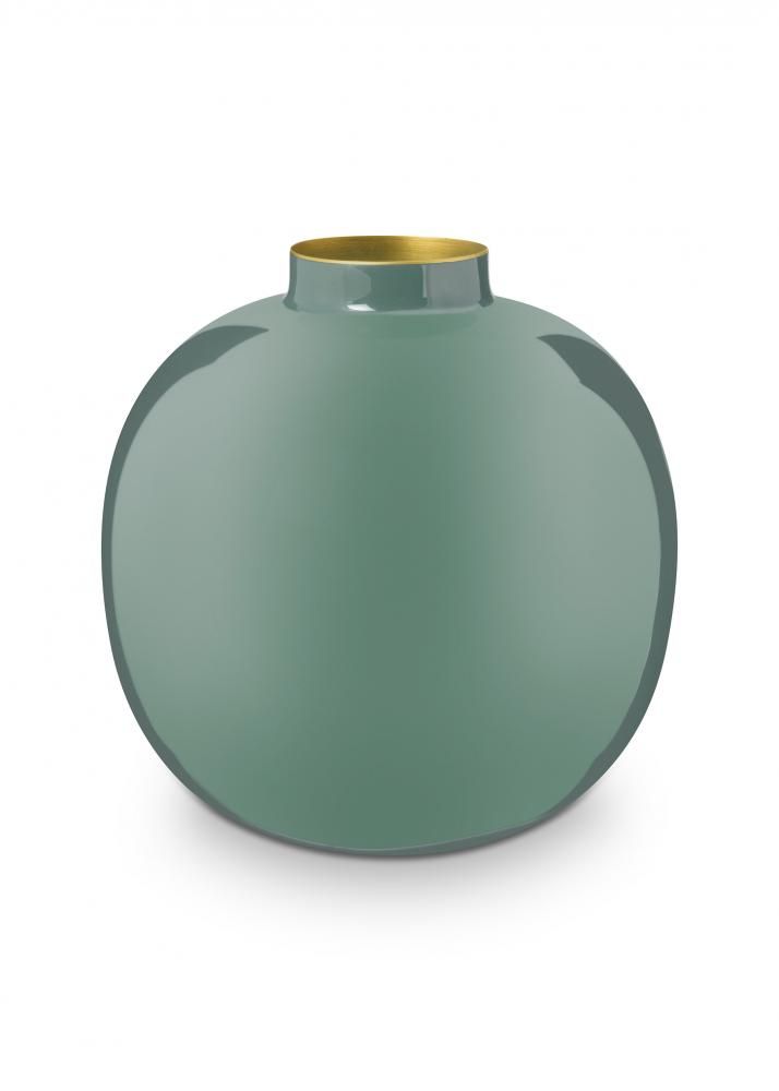 Vase Metal Green 32cm