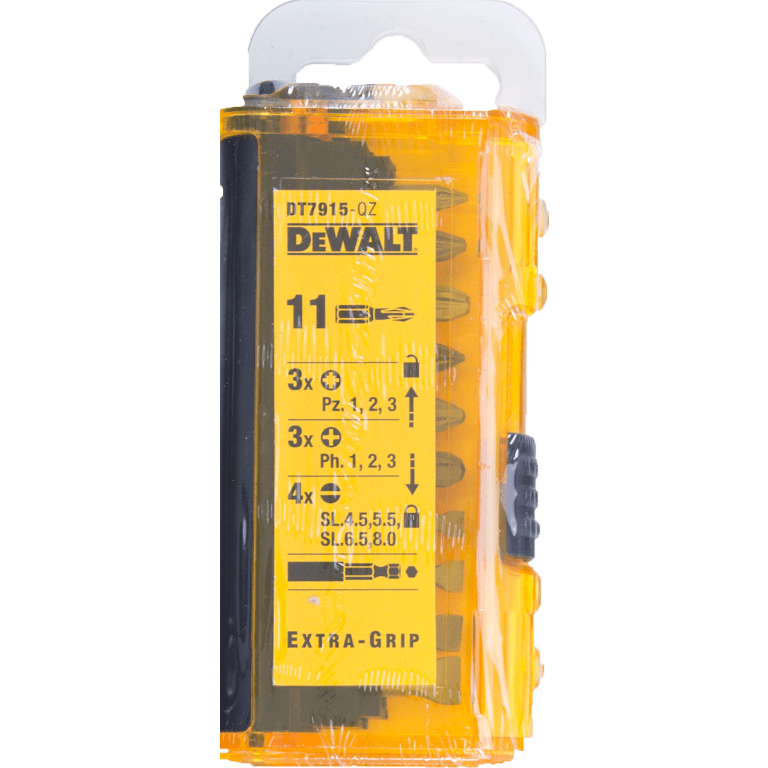 DT7915-QZ Set, 11-delig, Pz, Ph en sleufkopbits