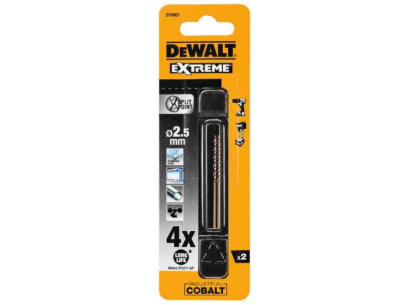 DT4901-QZ HSS INDUSTRIAL COBALT 2.5mm