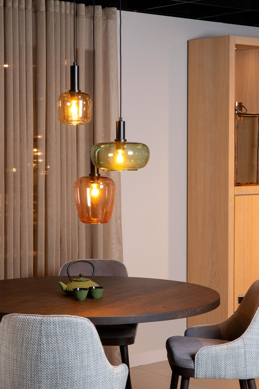 Lucide ILONA hanglamp 3 × E27, zwart