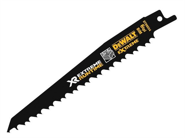 "DT99554-QZ Xtreme Runtime 152mm (6"") 6TPI Recip Blade-5PK"
