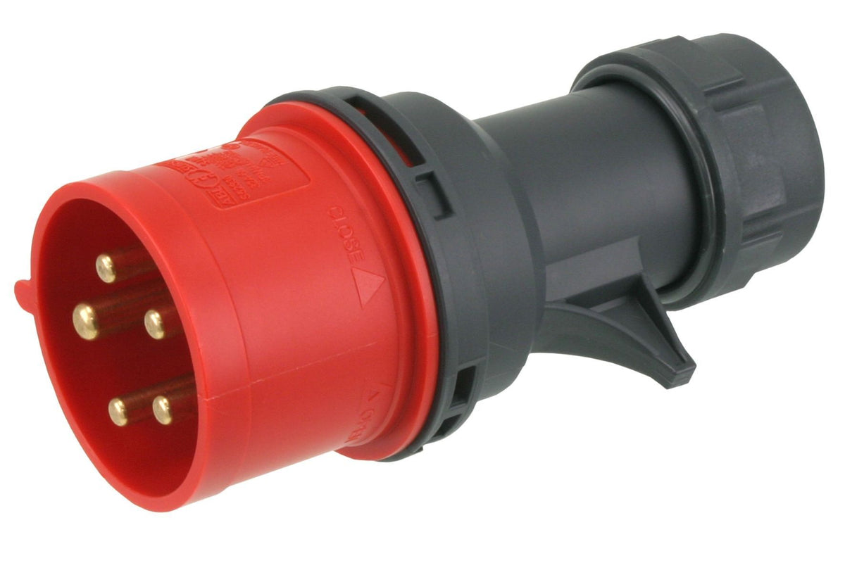 Stekker kracht 4p-a 32a twist       rood