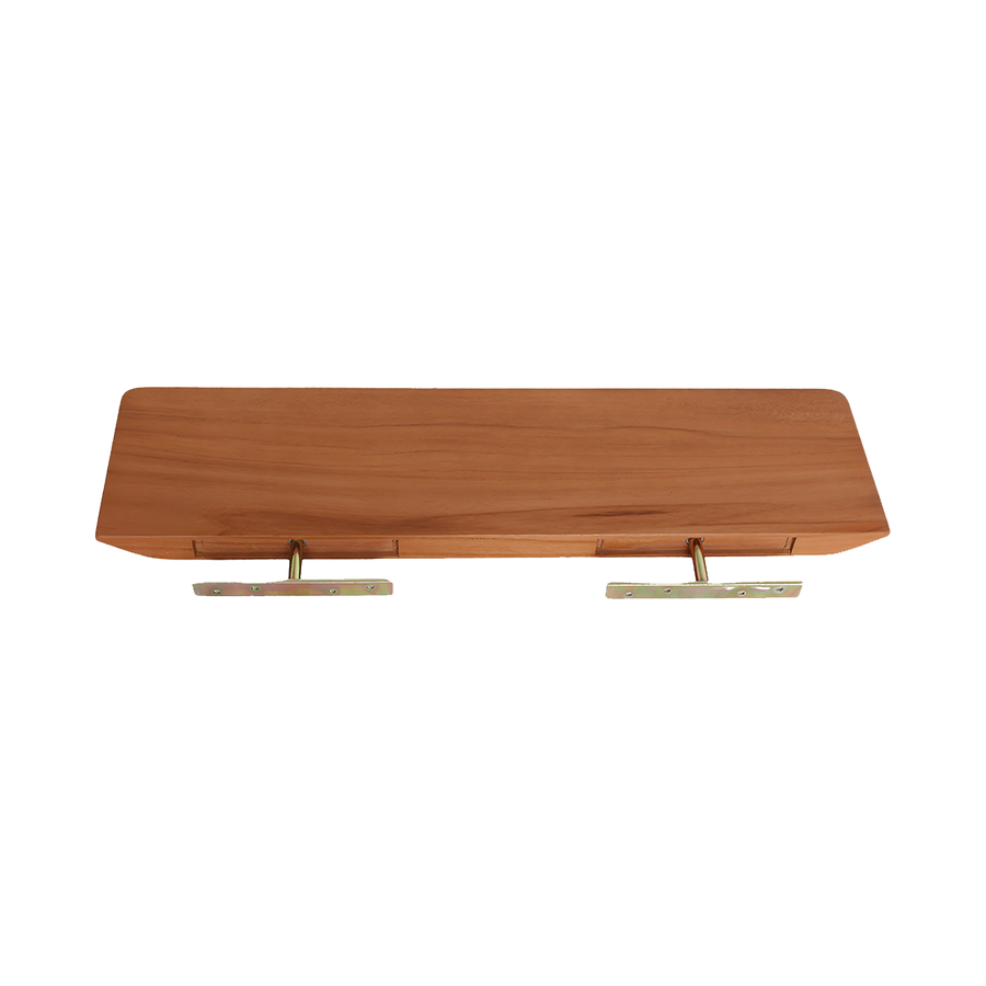 Craftsman teakhouten wandplank - 60 cm